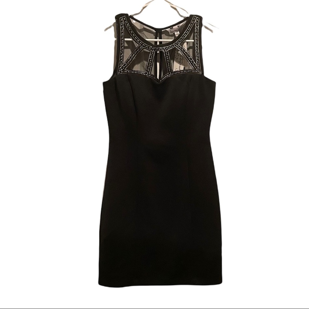Speechless Black Fitted Evening Dress sz 9